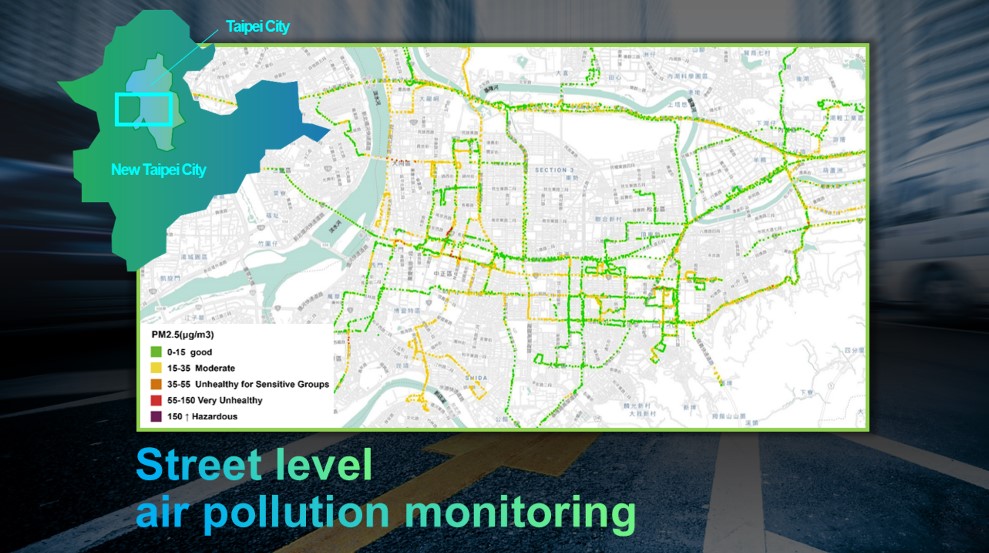 全新「城市街道空污地圖」讓人看見從交通改善空污的可能性